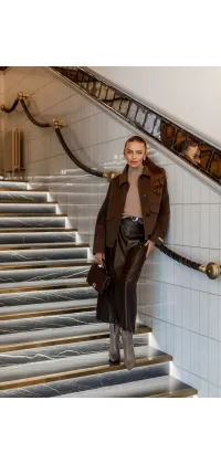 Спідниця міді з поясом, одяг від Jador