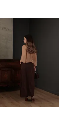 Максі-спідниця з деніму, одяг від Jador