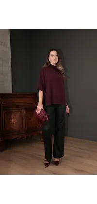 Прямі штани з  екошкіри, одяг від Jador