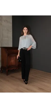 Джинси прямого крою з деніму. Колір: Чорний