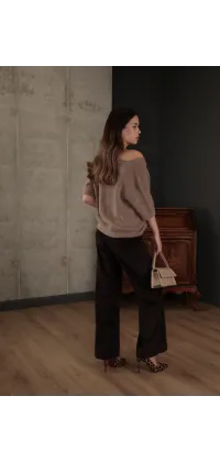 Джинси з високою посадкою. Колір: Чорний