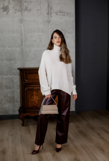 Штани з екошкіри