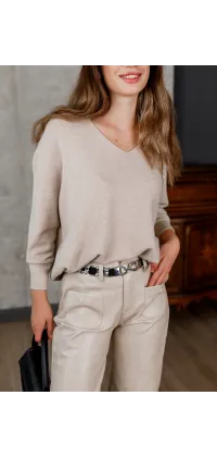 Светр з вирізом, одяг від Jador