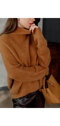 Светр вільного крою. Колір: Карамельний