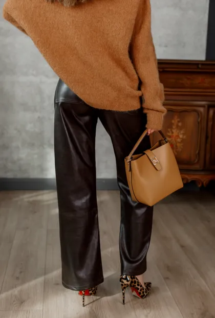 Штани з екошкіри