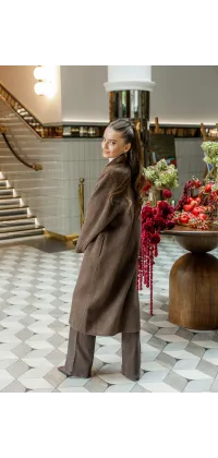 Стильне шерстяне пальто. Доступні розміри: M/L