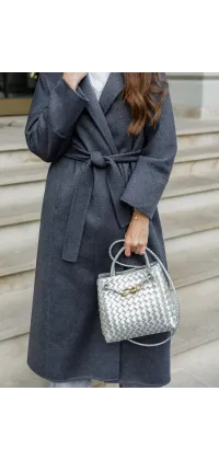 Класичне французьке пальто на запах, довжина міді., одяг від Jador