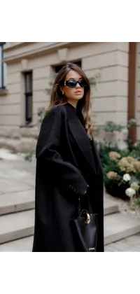 Двобортне максі пальто, від Jador