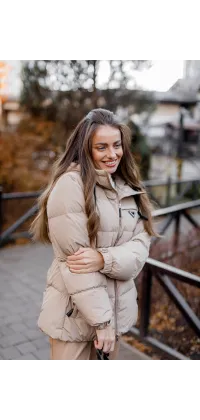 Жіночий демісезонний пуховик. Доступні розміри: XL