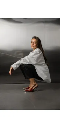 Класична біла сорочка, одяг від Jador