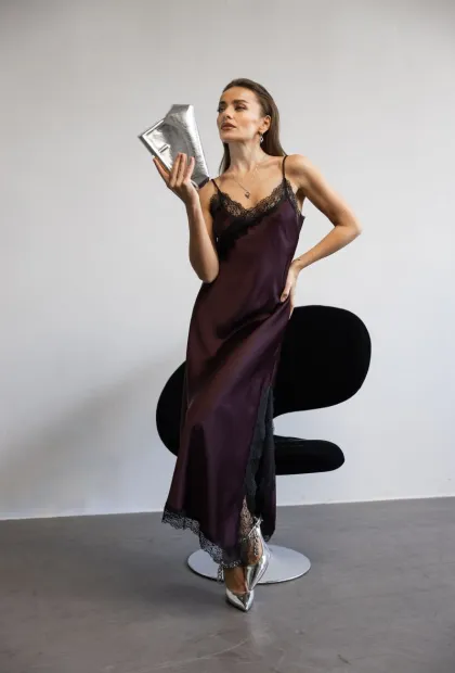 Сукня-комбінація IMPERIAL бордо