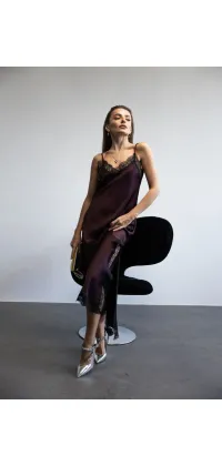 Сукня-комбінація IMPERIAL бордо, одяг від Jador