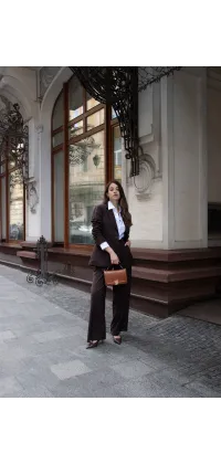 Штани палаццо з ременем. Доступні розміри: M, L