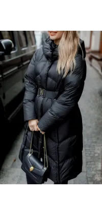 Жіночий пуховик максі, одяг від Jador