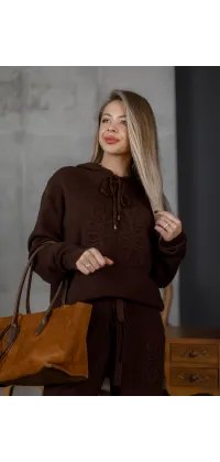 Жіночий трикотажний костюм. Доступні розміри: 