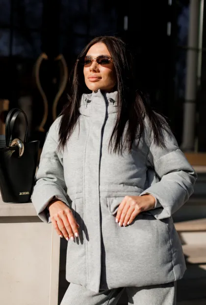 Пуховик з натуральної вовни