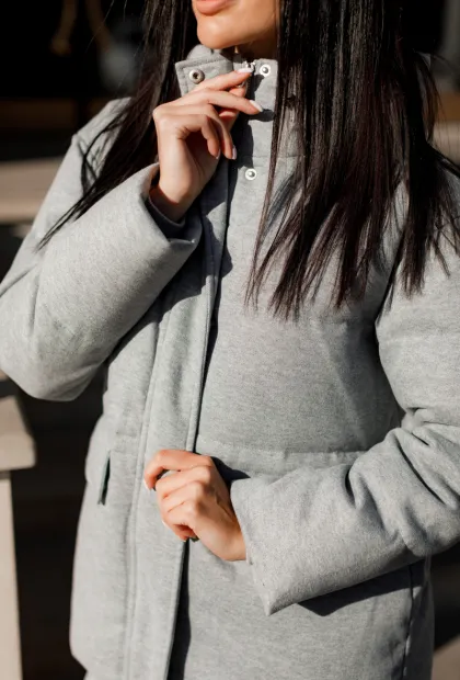 Пуховик з натуральної вовни