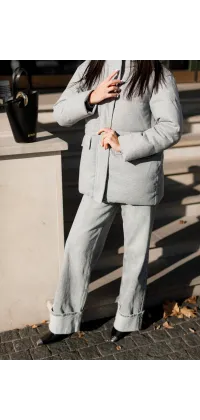 Пуховик з натуральної вовни, від Jador