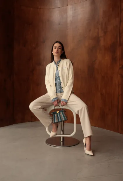 Кардиган в стилі miu miu