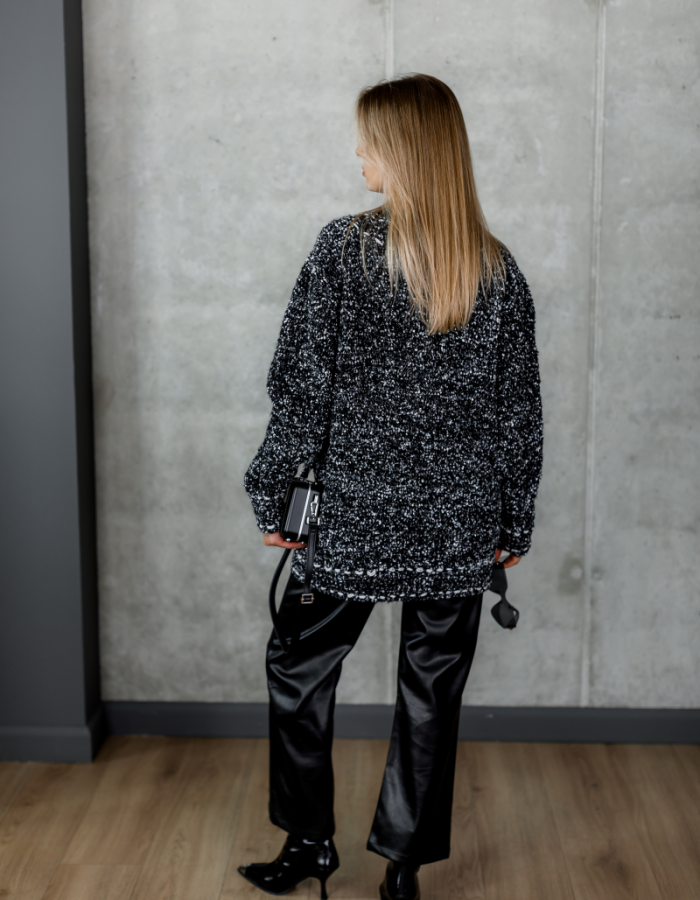 Чорний кардиган oversize