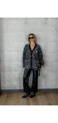 Кардиган в стилі Chanel у чорному кольорі , одяг від Jador