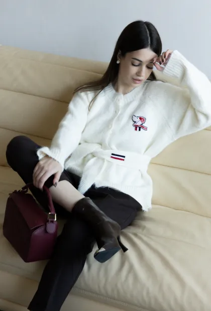 Жіночий кардиган у стилі Thom Browne