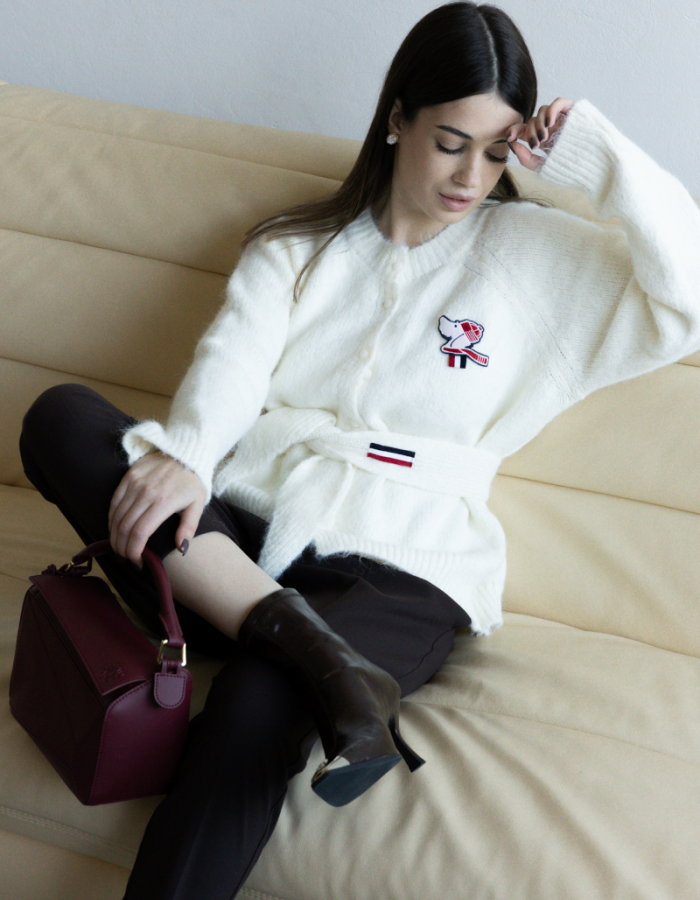 Жіночий кардиган у стилі Thom Browne