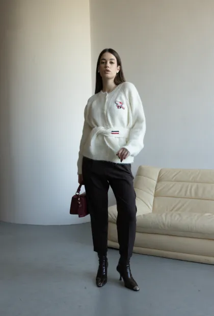 Жіночий кардиган у стилі Thom Browne