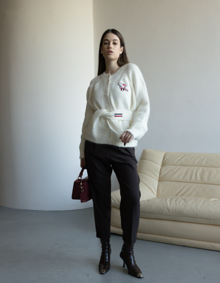 Жіночий кардиган у стилі Thom Browne