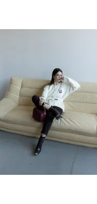 Жіночий кардиган у стилі Thom Browne. Доступні розміри: Tu