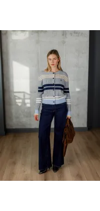 Жіночий кардиган у стилі Polo Ralph Lauren, сірий, одяг від Jador