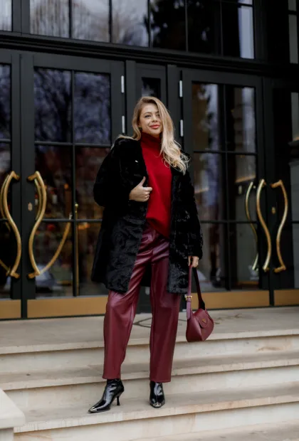 Шуба з екохутра