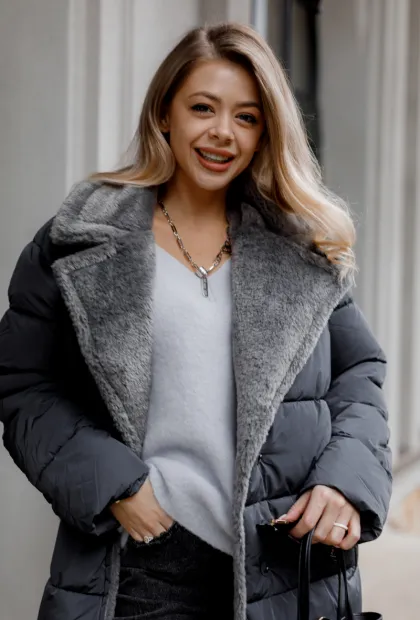 Жіночий зимовий пуховик