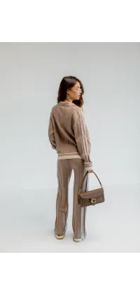 Трикотажний брючний костюм, одяг від Jador