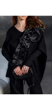 Елегантний костюм-двійка. Колір: Чорний