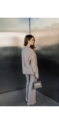 Трикотажний костюм преміум-класу. Колір: Бежевий