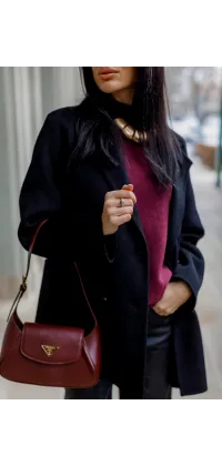 Укорочене пальто з вовни. Доступні розміри: S/M, M/L