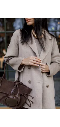 Пальто з натуральної вовни. Доступні розміри: S/M, M/L