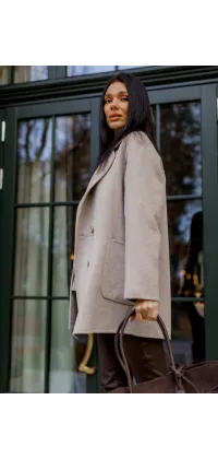 Жіноче пальто з натуральної шерсті від французького виробника, одяг від Jador