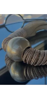 Кольє з металевими кільцями. Колір: Золотий