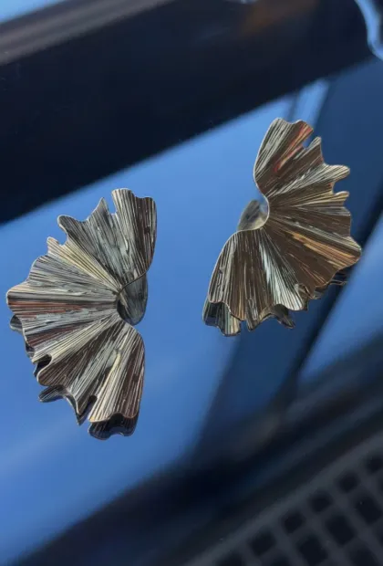 Фактурні сережки