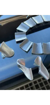 Сріблясті сережки спіраль. Колір: Срібний