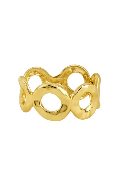 Золотий браслет з кільцями