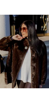 Розкішна шуба з екохутра. Доступні розміри: 