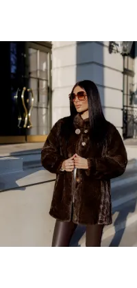 Розкішна шуба з екохутра, від Jador