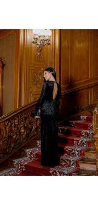 Сукня з відкритою спиною IMPERIAL. Колір: Чорний