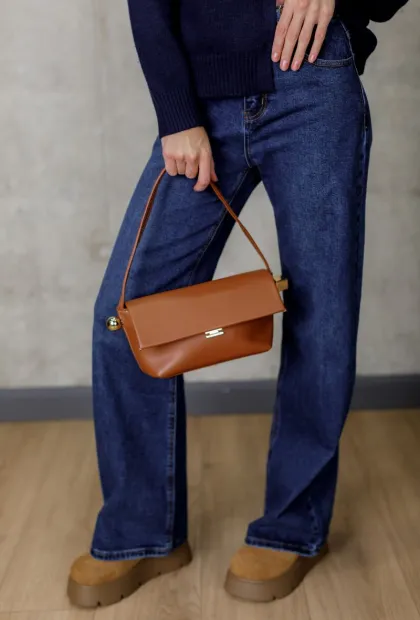 Прямі джинси з високою талією