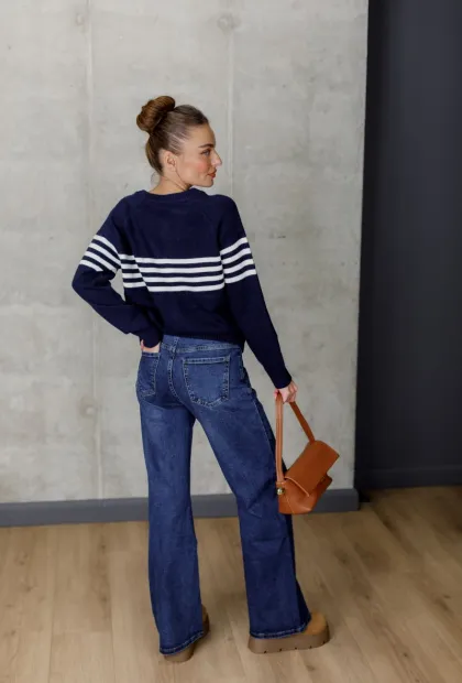 Прямі джинси з високою талією