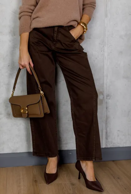 Жіночі шоколадні джинси