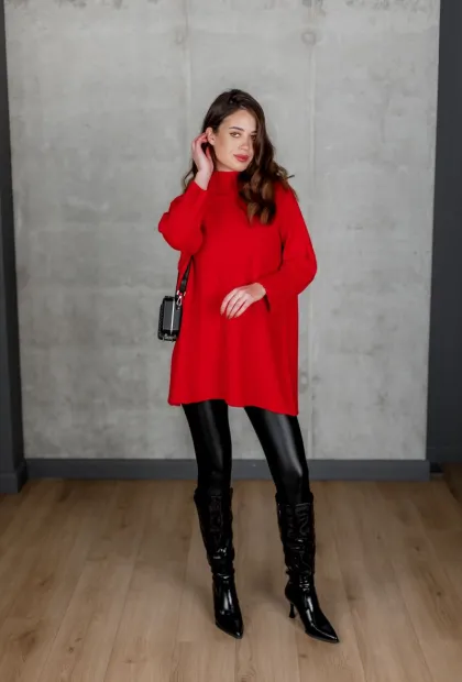 Легінси чорні зі екошкіри